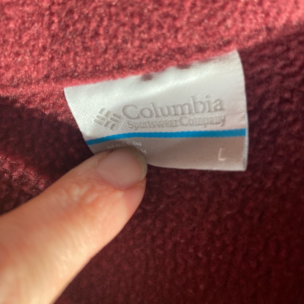 Columbia fleece vest maroon - Picture 2 of 4